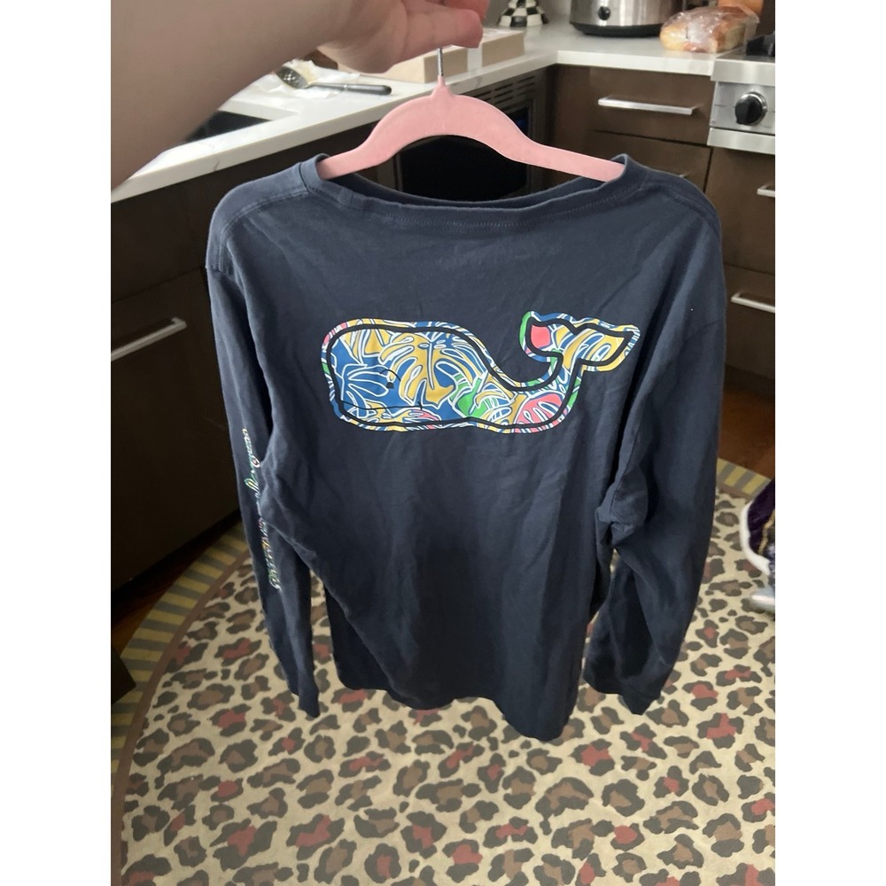 Vineyard vines long sleeve tropical whale girls size large